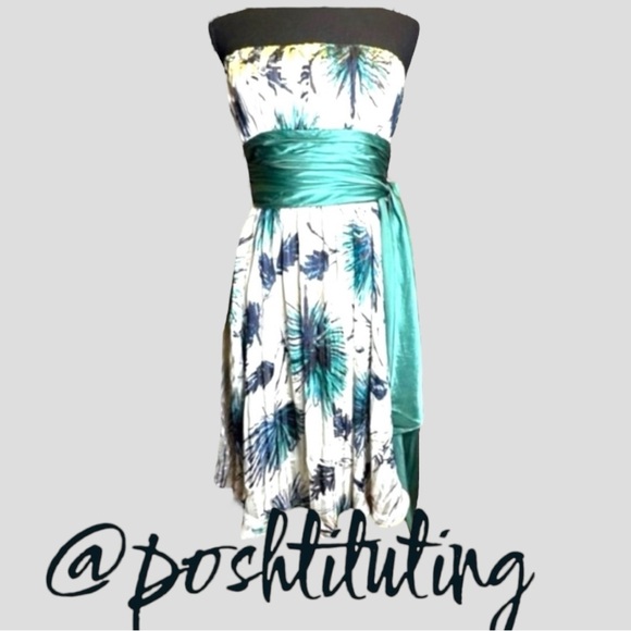 BCBGMaxAzria Dresses & Skirts - BCBGMaxAzria Strapless Midi Dress sz 0